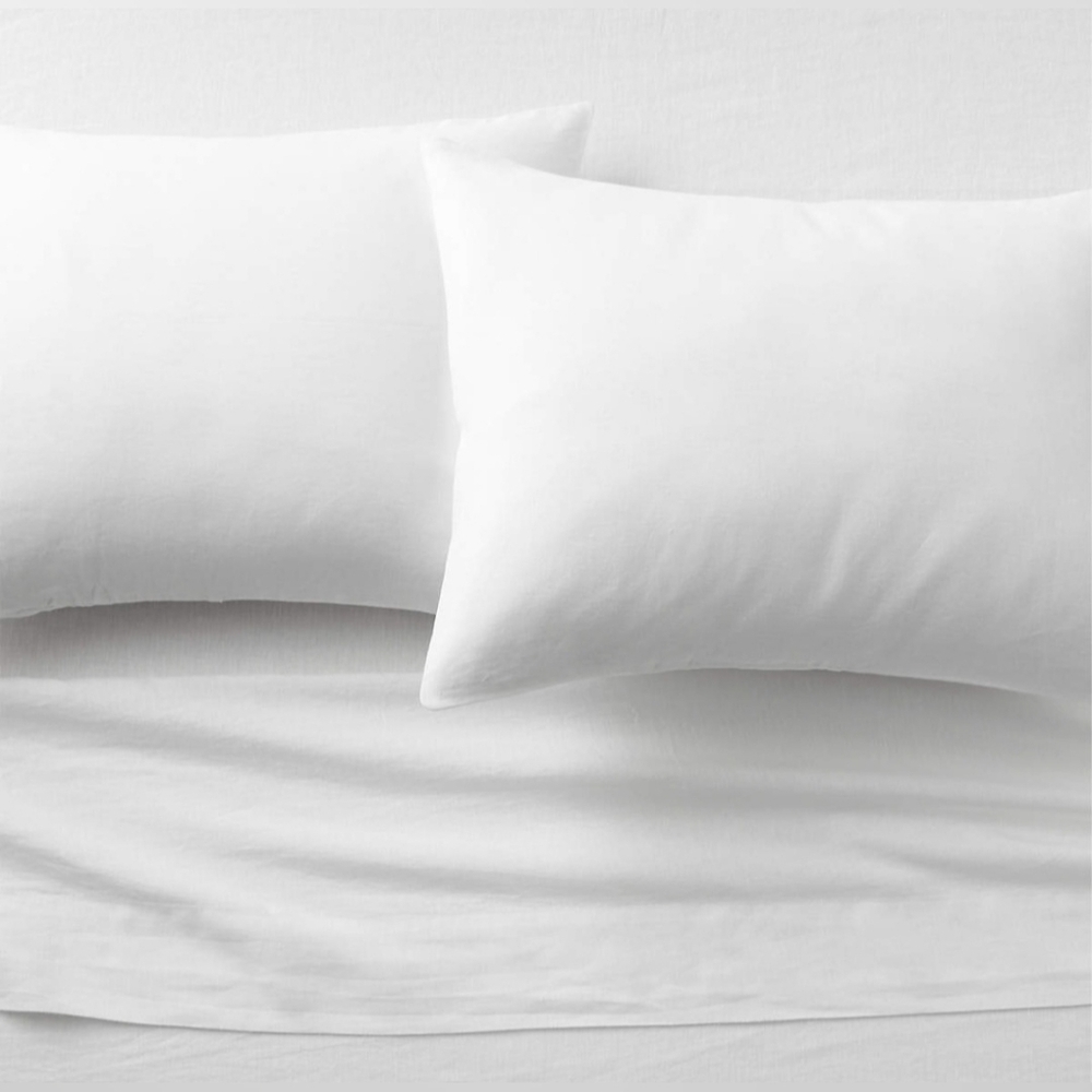Classic EUROPEAN FLAX™-Certified Linen White King Sheet Set,Retail Price $309.00